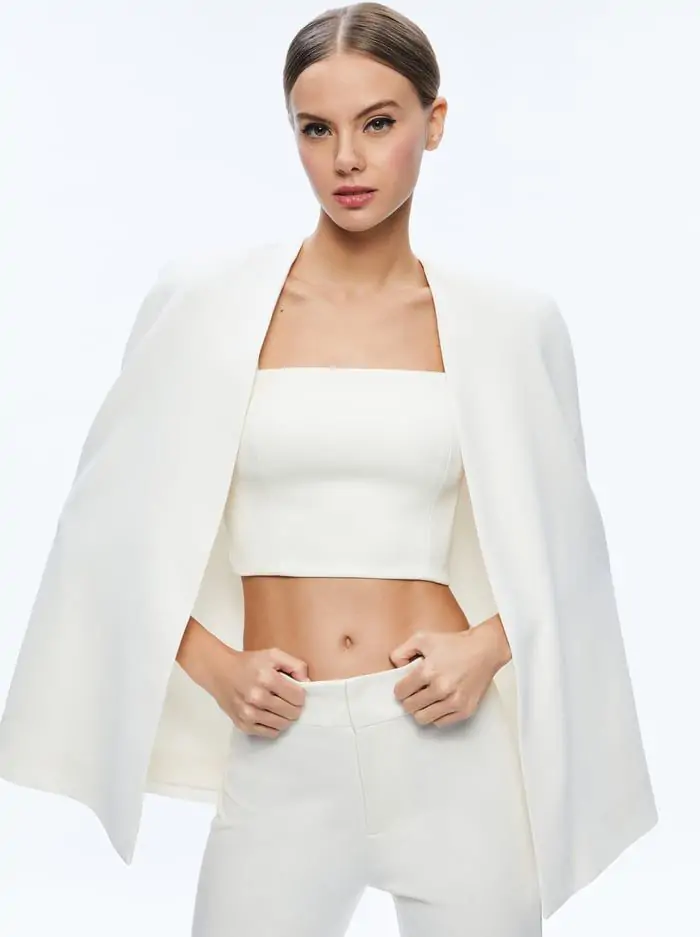 MARICA SQUARE NECK CAPE TOP